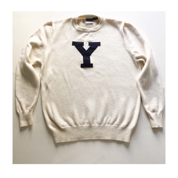 Cotton Cream Crew Neck Sweater Wool 